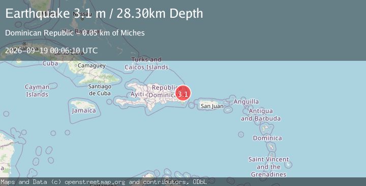 Map of DOMINICAN REPUBLIC REGION
