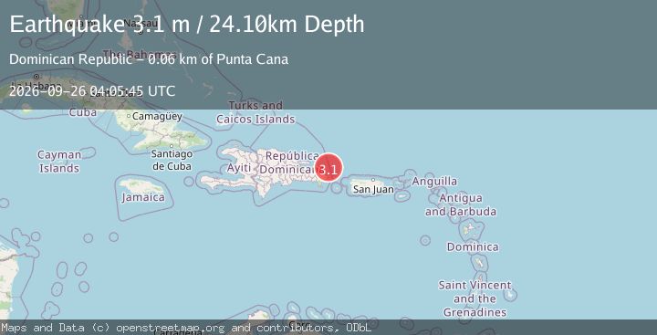Map of DOMINICAN REPUBLIC REGION
