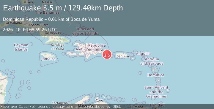 Map of MONA PASSAGE, DOMINICAN REPUBLIC