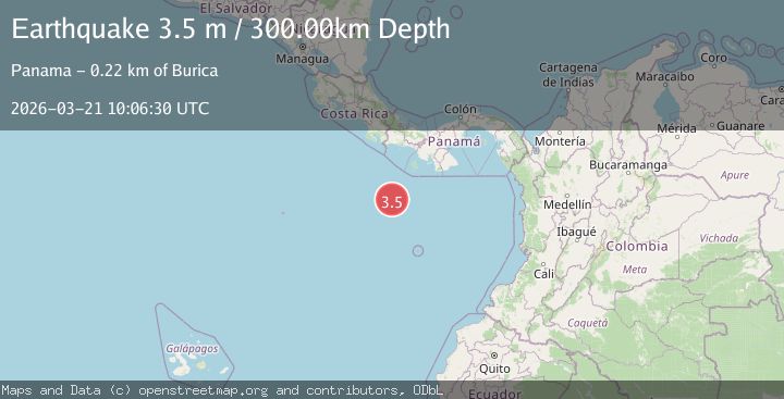 Map of SOUTH OF PANAMA