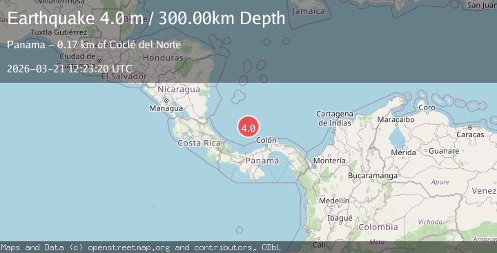 Map of NORTH OF PANAMA