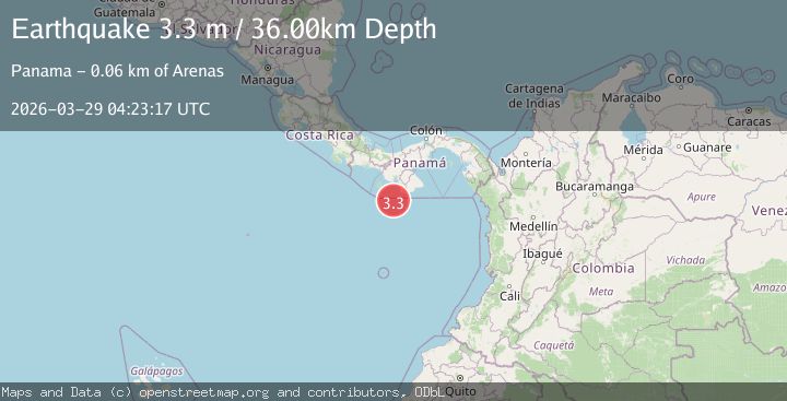 Map of SOUTH OF PANAMA