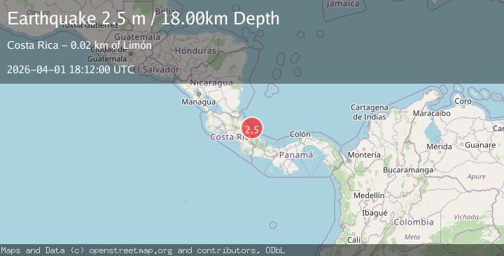 Map of NORTH OF PANAMA