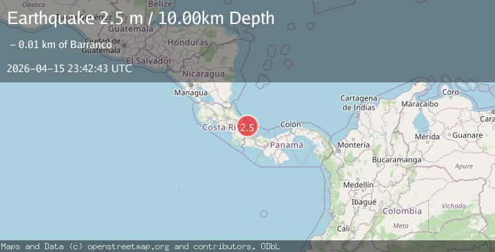 Map of PANAMA-COSTA RICA BORDER REGION