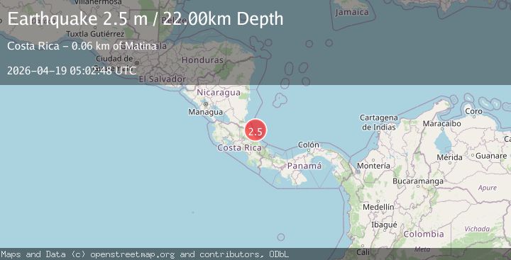 Map of COSTA RICA
