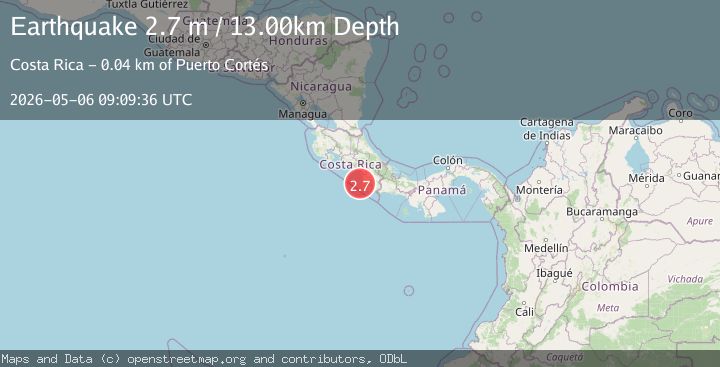 Map of COSTA RICA