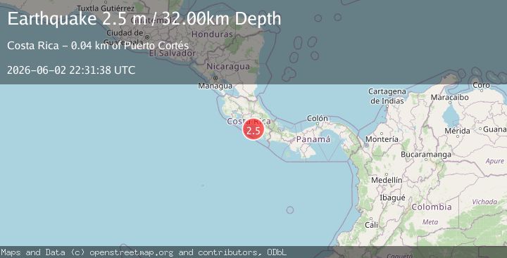 Map of COSTA RICA