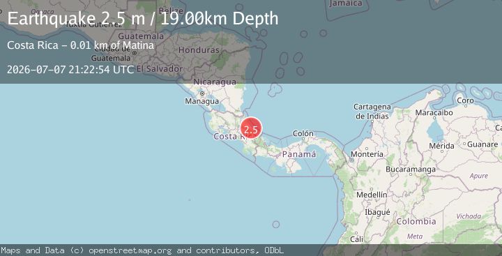 Map of COSTA RICA