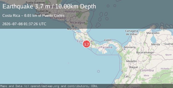 Map of COSTA RICA