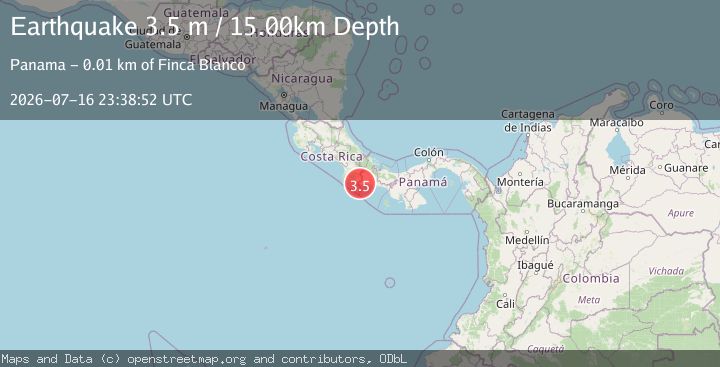 Map of PANAMA-COSTA RICA BORDER REGION