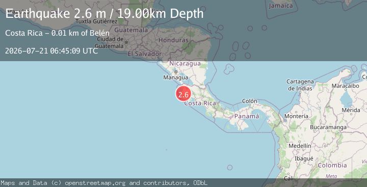 Map of COSTA RICA