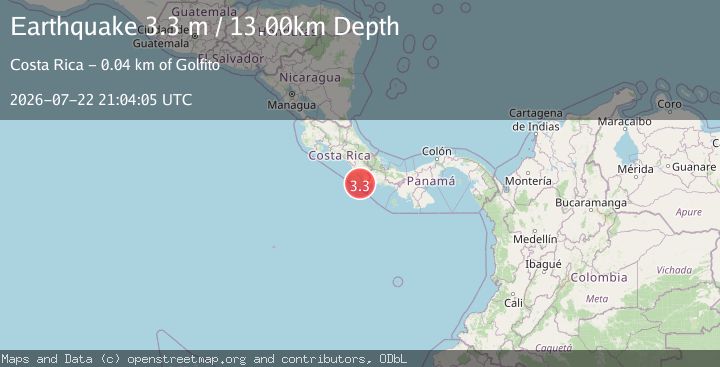 Map of COSTA RICA