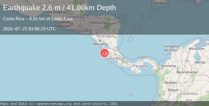 Map of COSTA RICA