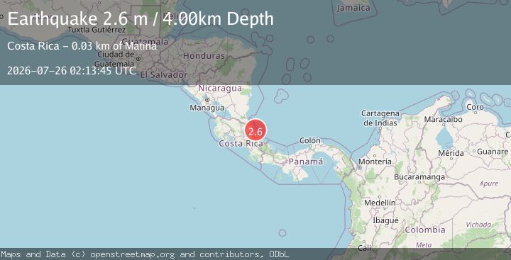 Map of COSTA RICA