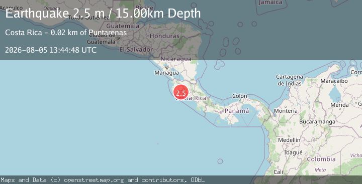 Map of COSTA RICA