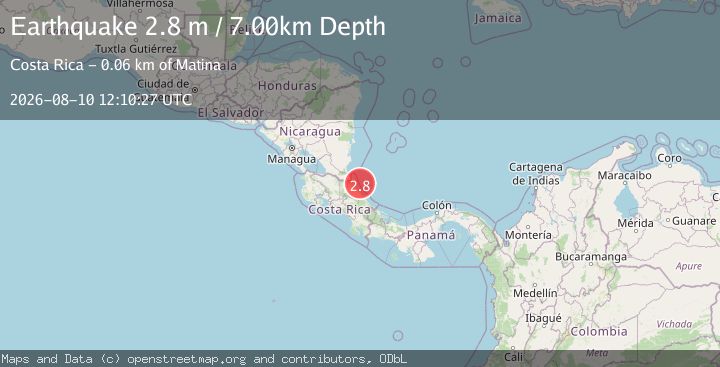Map of COSTA RICA