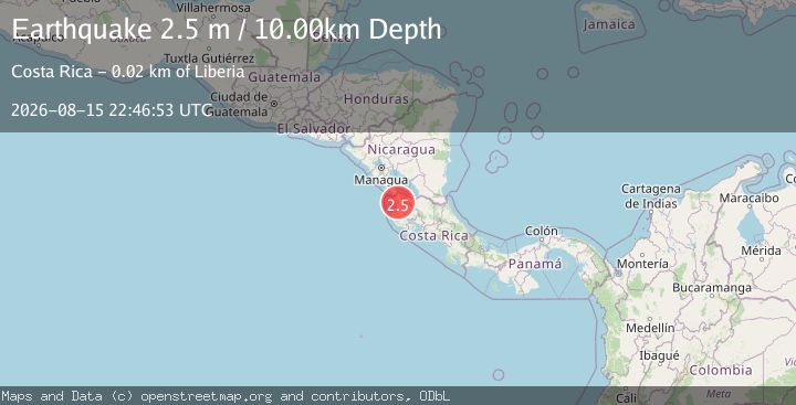 Map of COSTA RICA