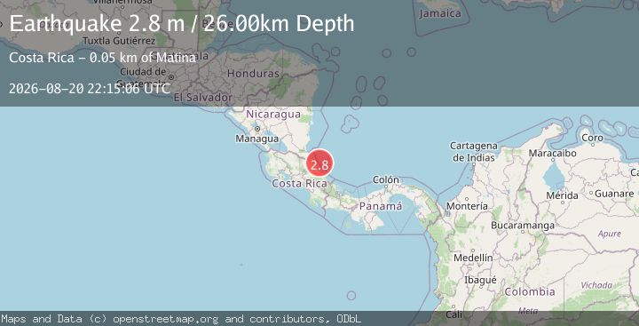Map of COSTA RICA