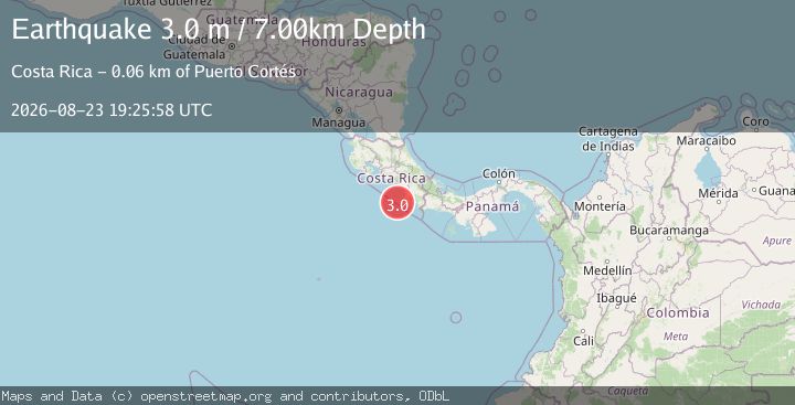 Map of COSTA RICA