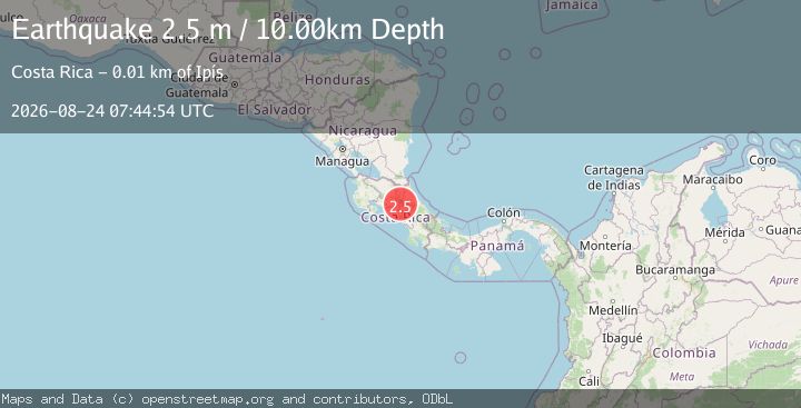 Map of COSTA RICA