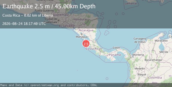 Map of COSTA RICA