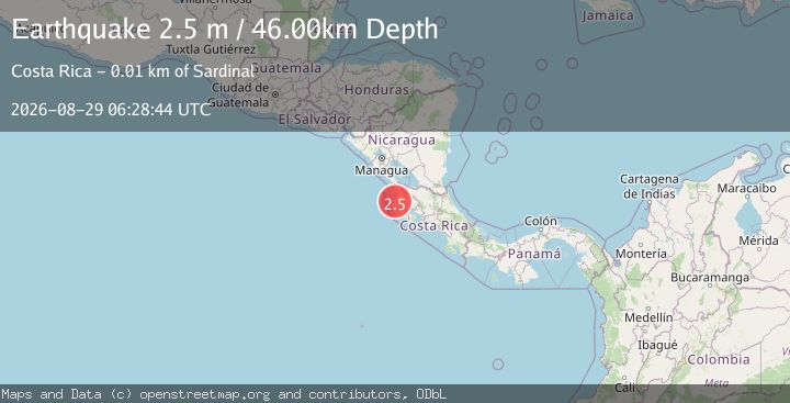 Map of COSTA RICA