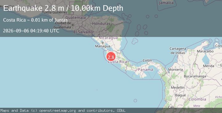 Map of COSTA RICA