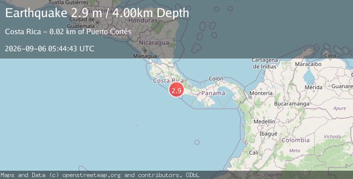 Map of COSTA RICA