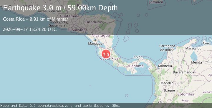 Map of COSTA RICA