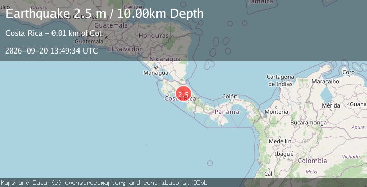 Map of COSTA RICA