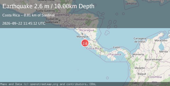 Map of COSTA RICA