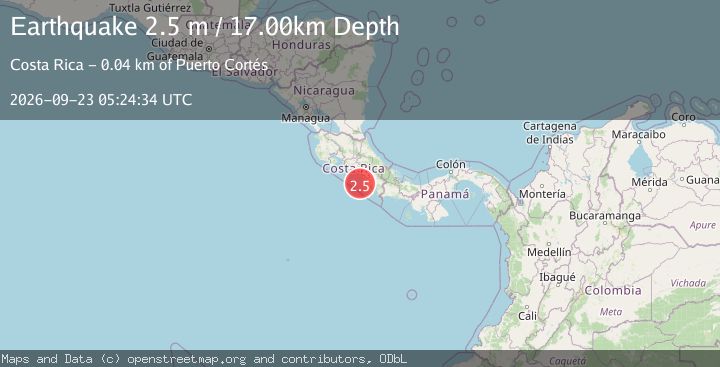 Map of COSTA RICA
