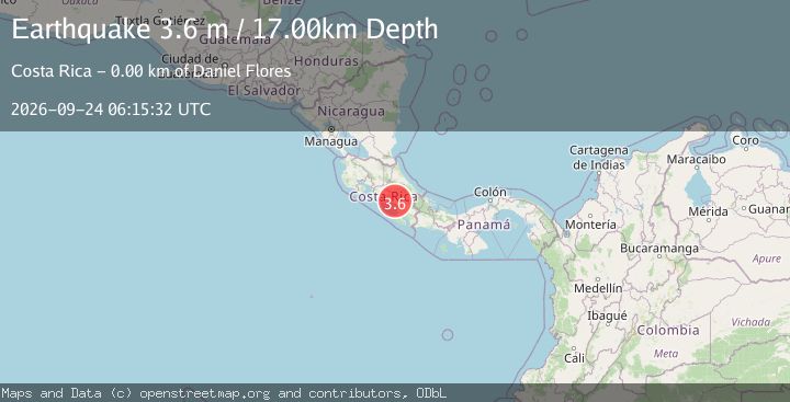 Map of COSTA RICA
