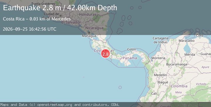 Map of COSTA RICA
