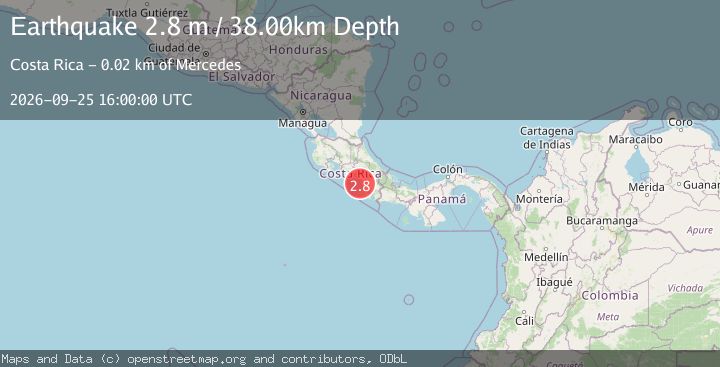 Map of COSTA RICA