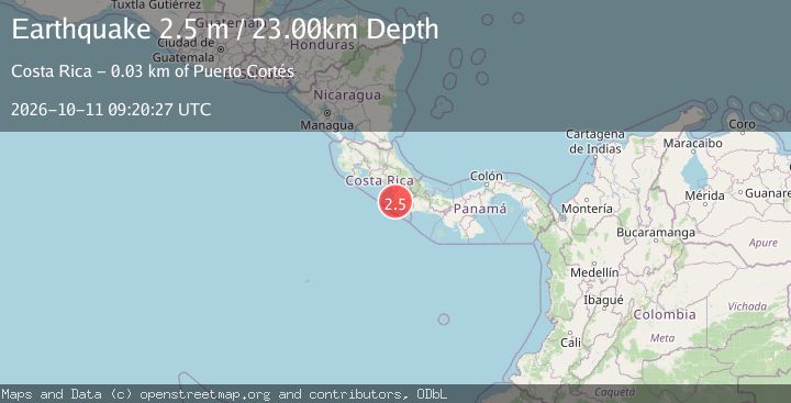 Map of COSTA RICA