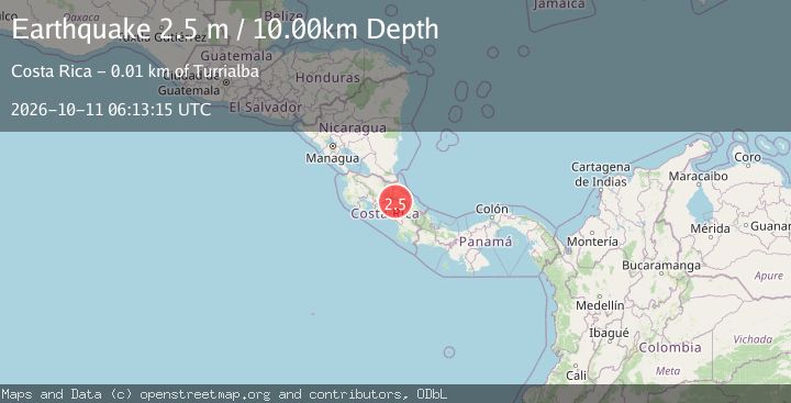 Map of COSTA RICA