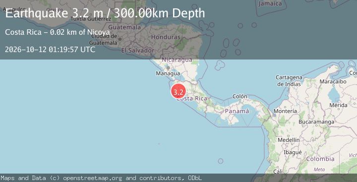 Map of COSTA RICA