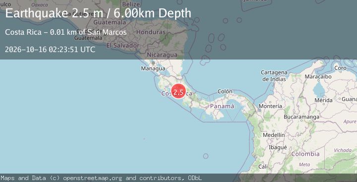 Map of COSTA RICA