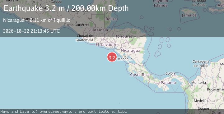 Map of OFF COAST OF CENTRAL AMERICA