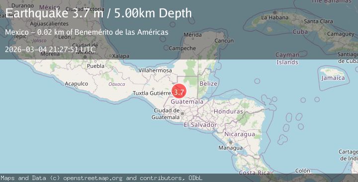Map of CHIAPAS, MEXICO