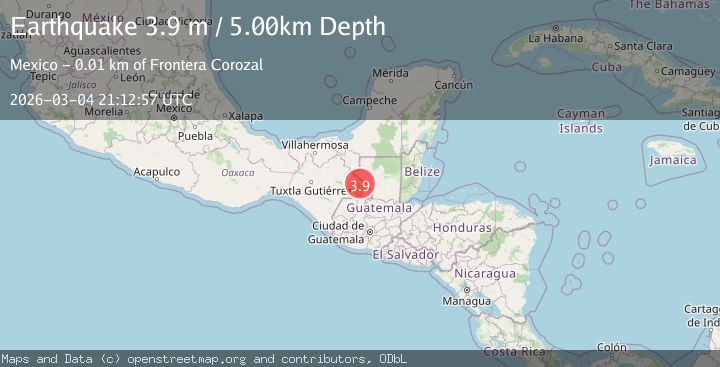 Map of CHIAPAS, MEXICO