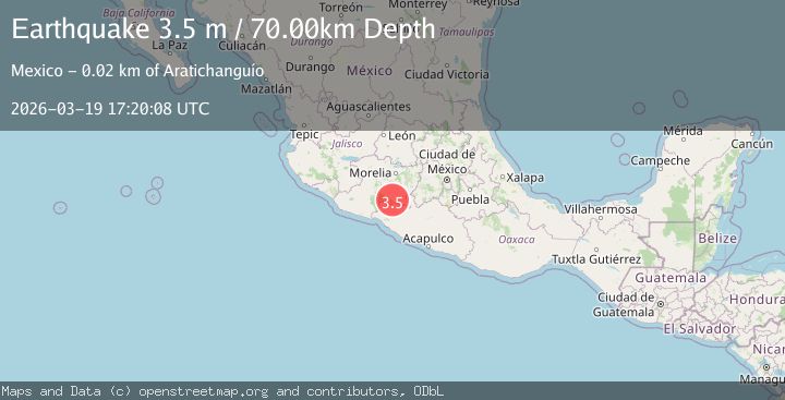 Map of MICHOACAN, MEXICO