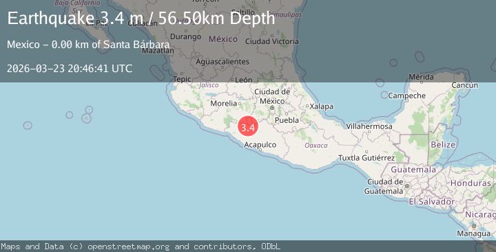 Map of GUERRERO, MEXICO