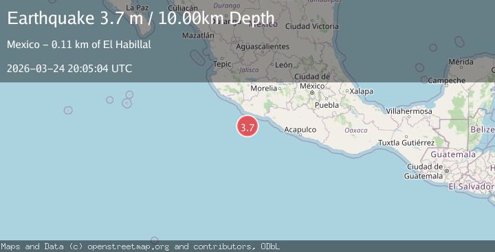 Map of OFFSHORE MICHOACAN, MEXICO