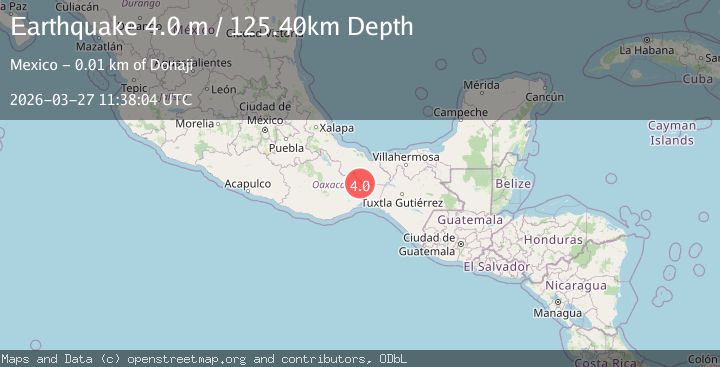 Map of OAXACA, MEXICO