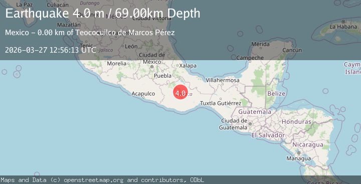 Map of OAXACA, MEXICO