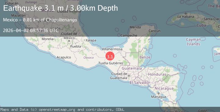Map of CHIAPAS, MEXICO
