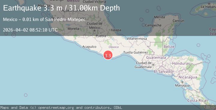 Map of OAXACA, MEXICO