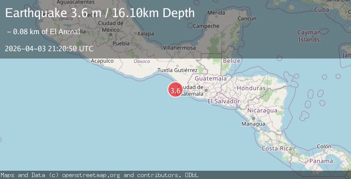 Map of OFFSHORE CHIAPAS, MEXICO